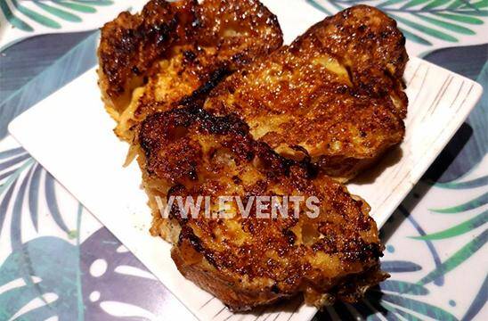 Pain perdu au sucre de canne et à la vanille Bourbon