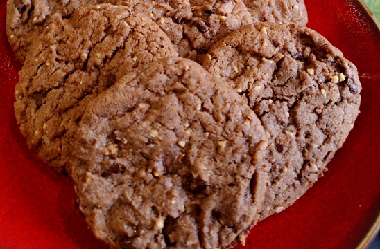 Cookies cacao à base de farine de coco recette maison