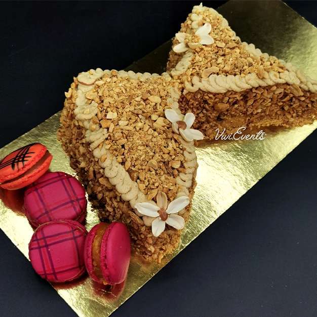 Gateau à la cacahuète carte de la Guadeloupe